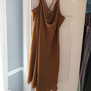 Free people cowl neck slip dress